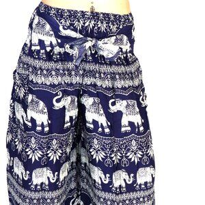Imperil Elelphant Wide Leg Pants Dark Blue